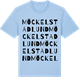 Blue Soul t-shirt med Möckelstadlund ordlek t-shirt