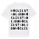 White t-shirt med Möckelstadlund ordlek t-shirt