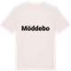 Vintage White t-shirt med Möddebo fetstil t-shirt