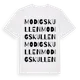 White t-shirt med Modigskullen ordlek t-shirt