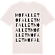 Vintage White t-shirt med Mofallet ordlek t-shirt
