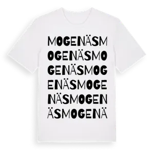 Mogenäs ordlek t-shirt – ekologisk bomull t-shirt från Pinshirt