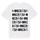 White t-shirt med Mogenäs ordlek t-shirt