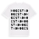 White t-shirt med Mogestad ordlek t-shirt