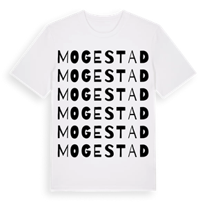 Mogestad ordlek t-shirt – ekologisk bomull t-shirt från Pinshirt