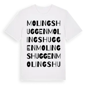 Molingshuggen ordlek t-shirt – ekologisk bomull t-shirt från Pinshirt