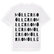 White t-shirt med Möllerbo ordlek t-shirt