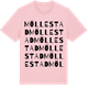 Pink Cotton t-shirt med Möllestad ordlek t-shirt