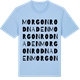 Blue Soul t-shirt med Morgonrodnaden ordlek t-shirt