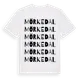 White t-shirt med Mörkedal ordlek t-shirt