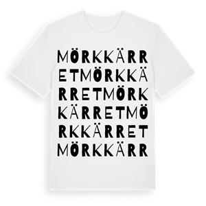 Mörkkärret ordlek t-shirt – ekologisk bomull t-shirt från Pinshirt