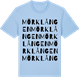 Blue Soul t-shirt med Mörklången ordlek t-shirt