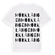 Mörklången ordlek t-shirt