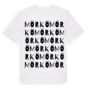 Mörkö ordlek t-shirt – ekologisk bomull t-shirt från Pinshirt