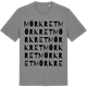 Mid Heather Gray t-shirt med Mörkret ordlek t-shirt