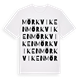 Mörkviken ordlek t-shirt
