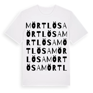 Mörtlösa ordlek t-shirt – ekologisk bomull t-shirt från Pinshirt