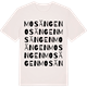 Vintage White t-shirt med Mosängen ordlek t-shirt
