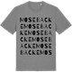 Mid Heather Gray t-shirt med Mosebacke ordlek t-shirt