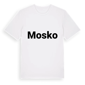 Mosko fetstil t-shirt – ekologisk bomull t-shirt från Pinshirt