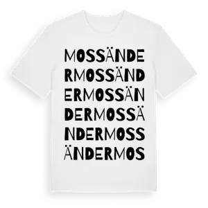 Mossänder ordlek t-shirt – ekologisk bomull t-shirt från Pinshirt