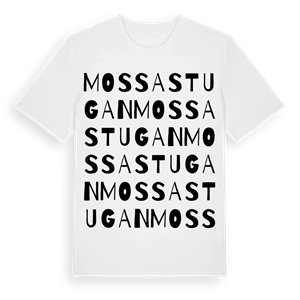Mossastugan ordlek t-shirt – ekologisk bomull t-shirt från Pinshirt
