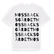 Mossbacksgärdet ordlek t-shirt