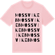 Pink Cotton t-shirt med Mossviken ordlek t-shirt