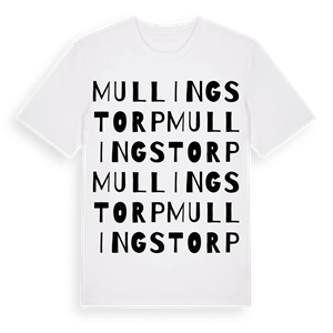 Mullingstorp ordlek t-shirt – ekologisk bomull t-shirt från Pinshirt