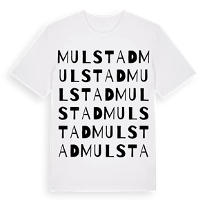 Mulstad ordlek t-shirt – ekologisk bomull t-shirt från Pinshirt