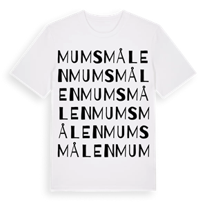 Mumsmålen ordlek t-shirt – ekologisk bomull t-shirt från Pinshirt