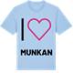 Blue Soul t-shirt med Jag älskar Munkan t-shirt stort tryck