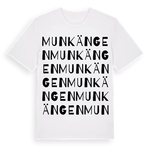 Munkängen ordlek t-shirt – ekologisk bomull t-shirt från Pinshirt
