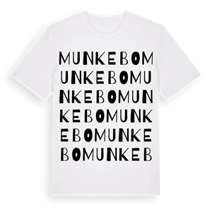 Munkebo ordlek t-shirt – ekologisk bomull t-shirt från Pinshirt