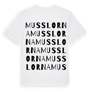 Musslorna ordlek t-shirt – ekologisk bomull t-shirt från Pinshirt
