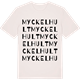 Vintage White t-shirt med Myckelhult ordlek t-shirt