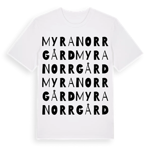 Myra Norrgård ordlek t-shirt – ekologisk bomull t-shirt från Pinshirt