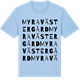 Blue Soul t-shirt med Myra Västergård ordlek t-shirt