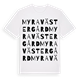 Myra Västergård ordlek t-shirt
