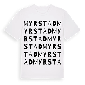 Myrstad ordlek t-shirt – ekologisk bomull t-shirt från Pinshirt