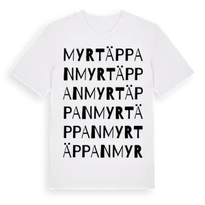Myrtäppan ordlek t-shirt – ekologisk bomull t-shirt från Pinshirt