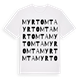 White t-shirt med Myrtomta ordlek t-shirt