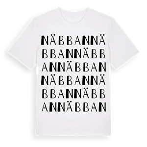Näbban ordlek t-shirt – ekologisk bomull t-shirt från Pinshirt