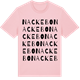 Pink Cotton t-shirt med Nackebo ordlek t-shirt