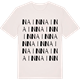 Vintage White t-shirt med Nain ordlek t-shirt