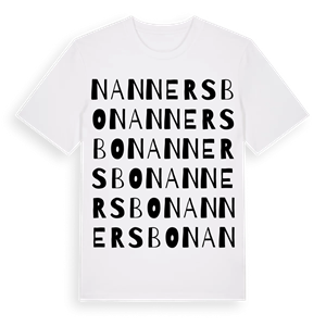 Nannersbo ordlek t-shirt – ekologisk bomull t-shirt från Pinshirt