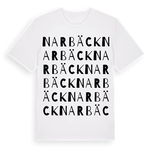 Narbäck ordlek t-shirt – ekologisk bomull t-shirt från Pinshirt