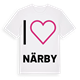 Jag älskar Närby t-shirt stort tryck
