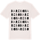 Vintage White t-shirt med Narebo ordlek t-shirt