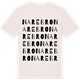 Vintage White t-shirt med Narebro ordlek t-shirt